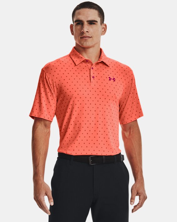 Short Sleeve Polo Shirt with Sun Protection Under Armour Mens Playoff 2.0 T LG Grey 